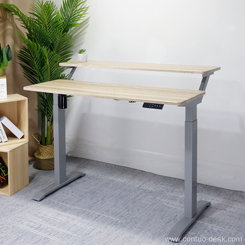 Contuo Adjustable Standing Desk Electric Computer Raising uplifting Metal Laptop Sit to Stand Desk