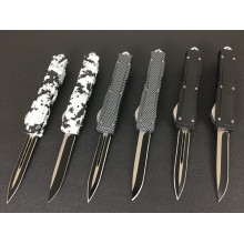 Microtech sort automatisk OTF-kniv med glasknuser