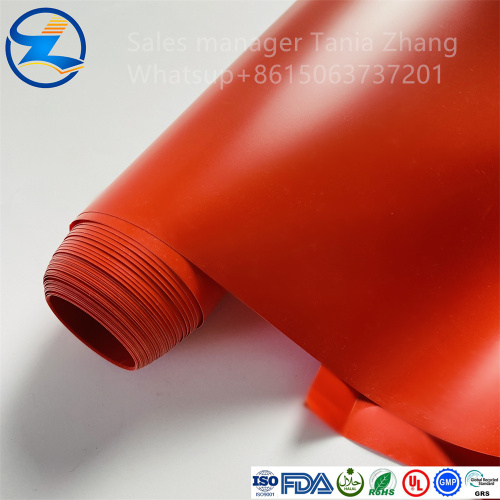 Customizable red PVC film packaging material