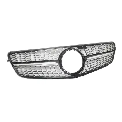 Diamond Grille for Mercedes Benz C CLASS W204 2008-2013 ABS Front Bumper Car Grills