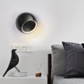 LED Creative Modern Black Wall Sconce Wall Light