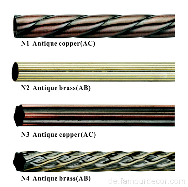 Alle Stile von verzinkten Vorhangstäben