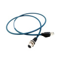 M12 to RJ45 pre-wires installation cable EtherNet IP