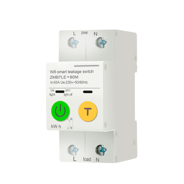 Tuya 2p Einphasen -WiFi -Smart -Energy -Messgerät mit Leckageschutz