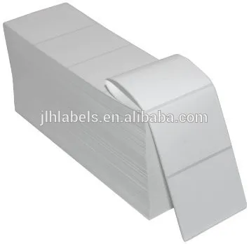 4" X 6" 4000 Labels White Fanfold Thermal Printer Labels Perf Fits Most Zebra Sato Datamax Intermac and Direct Thermal Printers