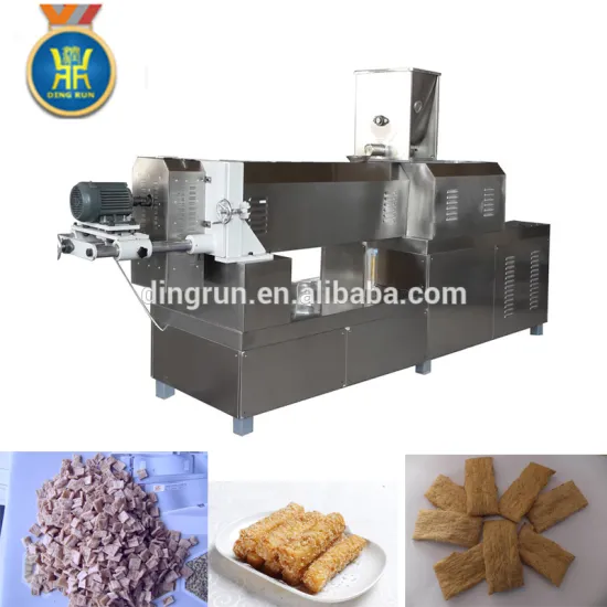 textured fiber vegetarian Soy protein process line extruder machine