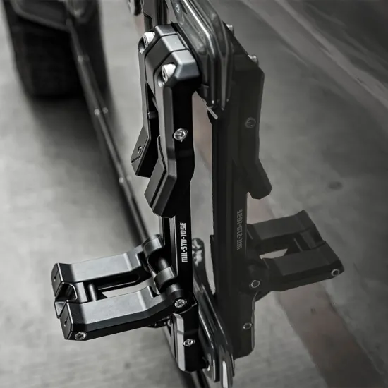 Fury 2018 Aluminum Door Step Hinge Folding Ladder for Jeep Wrangler JL