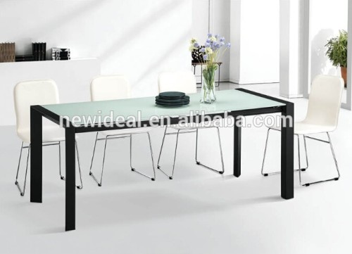Top sale glass restaurant dining table and chairs ( NK2692 &NK2693)