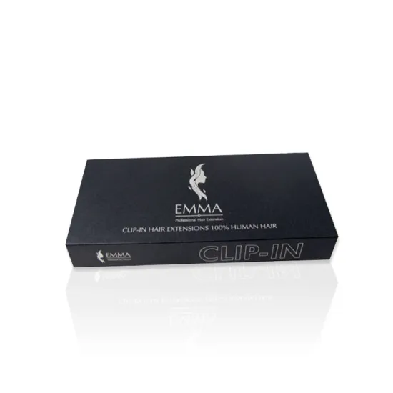 Magnetic Closure Printed Logo Folding Hair Extension Boxes