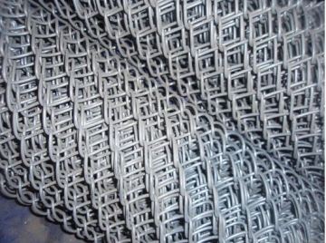 Galvanized Diamond Chain Link Fence
