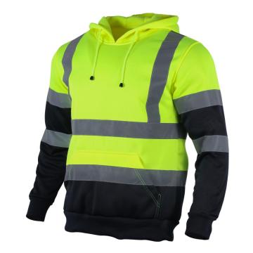 Abbigliamento da lavoro con felpa con cappuccio per pile di sicurezza Hi Vis personalizzato