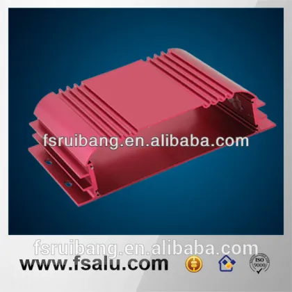 Custom red extruded aluminium cases box