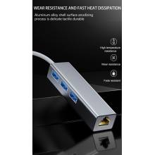 USB3.0 Hub met RJ45 Gigabit Ethernet