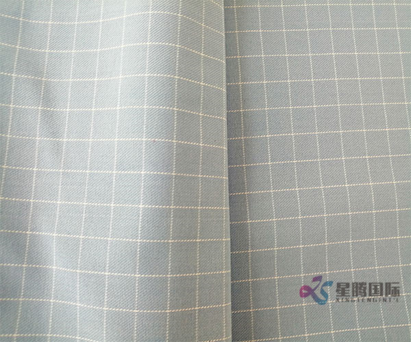 Blue Check 100% Cotton Yarn Dyed Fabric