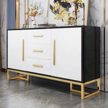 Luxury Stainless Steel Modern Dining Room Sideboard Buffet Cabinet for Sale