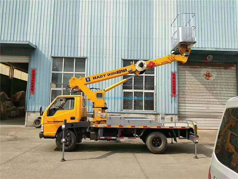 20 M Straight Arm Telescopic Aerial Work Vehicle 5