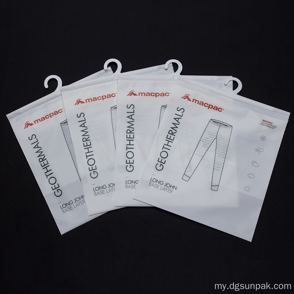 ရှင်းလင်းသော 0 င်းဒိုးချိတ်နှင့်အတူ laminated zipper ထုပ်ပိုးအိတ်
