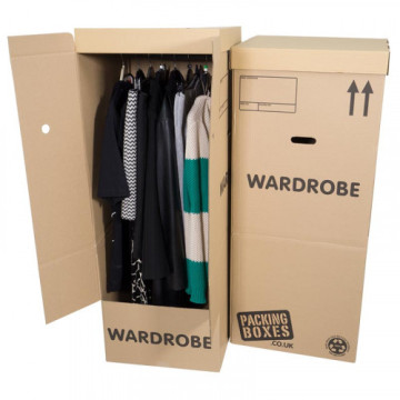 Boîte de vêtements en carton Armoire en carton en déménagement