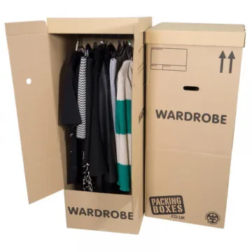 Cardboard Garment Box Moving Clothing Cardboard Wardrobe