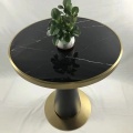 Living Room Furniture New Design 2 Set Iron Wire Side Coffee Table Modern Round Marble Coffee Table