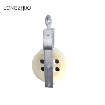 Nylon Single Sheave Cable Stringing Pulley Wheel Electric Cable Puller Block