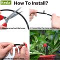 KESLA 5M-25M DIY Drip Irrigation System Automatic Watering Garden Hose Micro Drip Garden Watering Kits with Adjustable Drippers