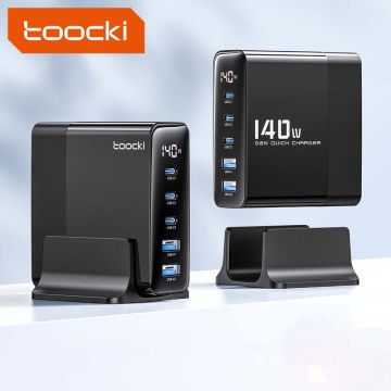 GaN PD140W Multi-Port Fast Travel Charger - Toocki Factory Wholesale