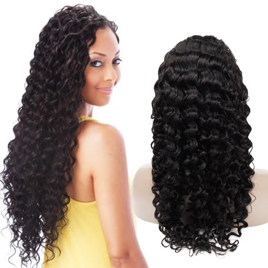 Deep Wave Lace Front Wigs Human Hair ,Mink brazilian human hair wig deep wave full lace front wig