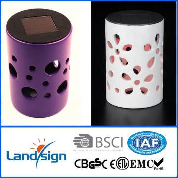 High performance solar rechargeable colorful ceramic lantern made by Cixi