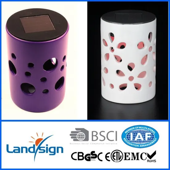 High performance solar rechargeable colorful ceramic lantern made by Cixi