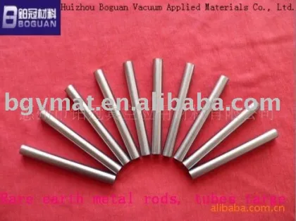 Rare earth metal rods, tubes target