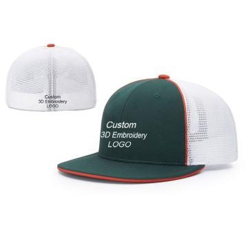 Custom Structured Polyester 6 Panel Nylon Mesh Gorras with Embroidery Logo