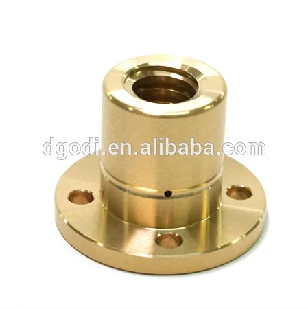 China manufacturer custom service brass trapezoidal lead screw nut
