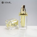 30ml black golden square acrylic cosmetic bottle