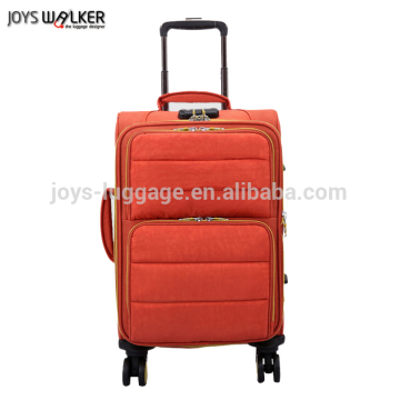 Luggage set soft trolley luggage set for man and woman urban trolley luggage set orange luggage