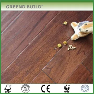 Hand scraping engineered wood flooring