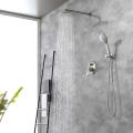 Brushed Nickel Wall Mount Shower Set For Home