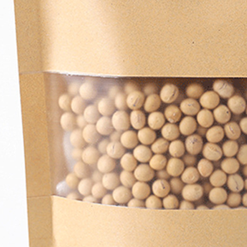 Kraft paper stand-up pouch bag for food