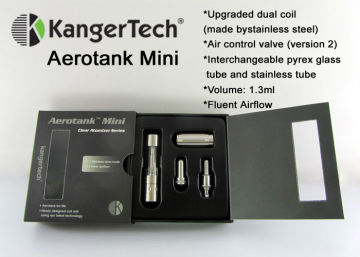 In stock!!! kanger aerotank mini clearomizer with Airflow control and update dule coil by szgreenvape