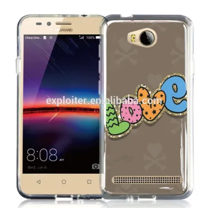 Ultra-thin soft plastic gel resin mobile case for huawei y3 phone case