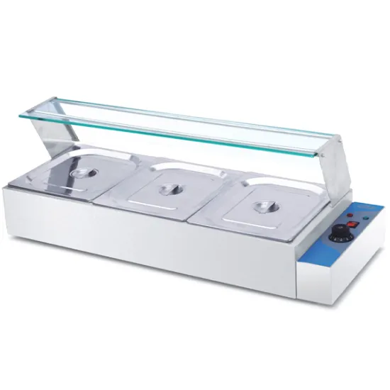 Stainless Steel Electric Bain Marie with Glass Cover - A High-Quality Buffet Food Warmer Machine for Sale