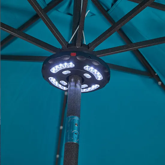 Lighweight Camping Outdoor Umbrella with LED Light (MIA 34-66mm Pole)