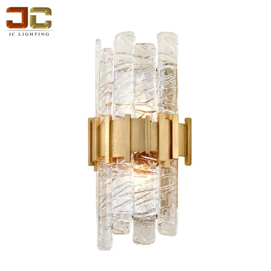 Custom Indoor Crystal Glass Zhongshan Wall Lamp for Hotels
