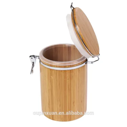 Bamboo tea/coffee sealed jar, sealed jar