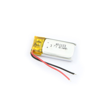 40mAh Rechargeable Lithium polymer battery