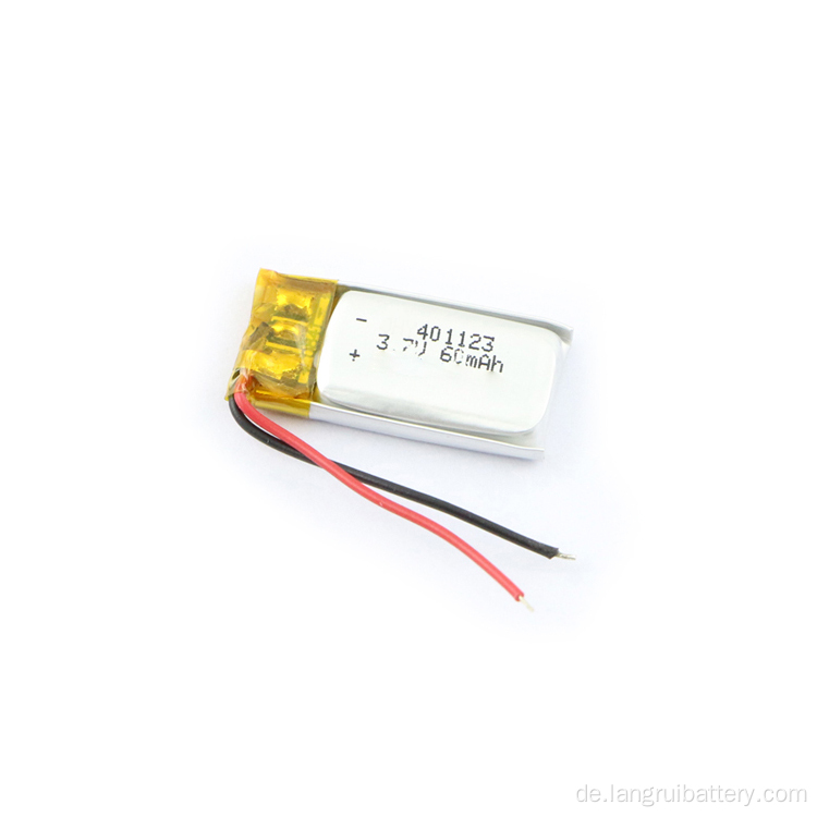 40mah wiederaufladbare Lithiumpolymerbatterie