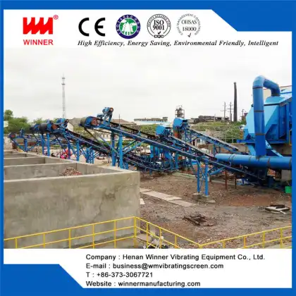 Construction garbage recycling equipment waste sorting line