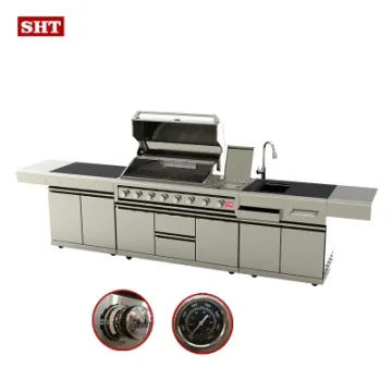 Made in China Stainless Steel Island BBQ Grill Outdoor Kitchen