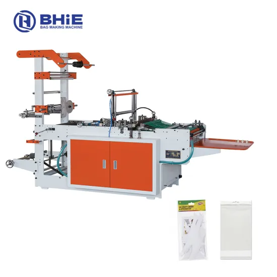 Zip Side Sealing Poly Plastic Bag Making Machine for OPP, BOPP, POF, EVA, PE Materials