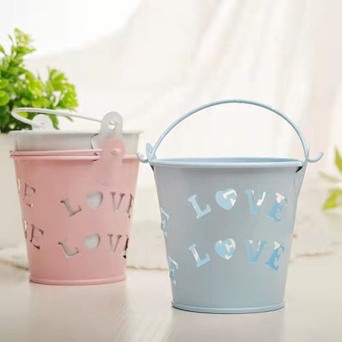Hollowed-out letters mini bucket